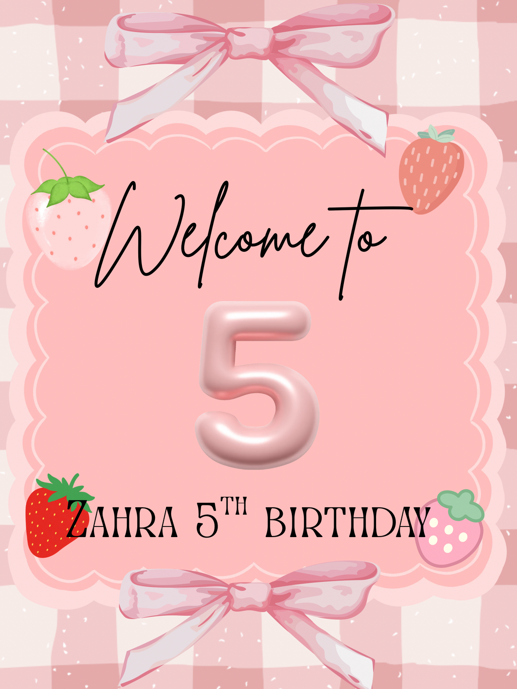 custom welcome sign