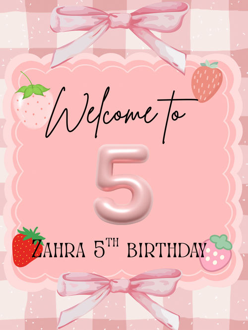 custom welcome sign