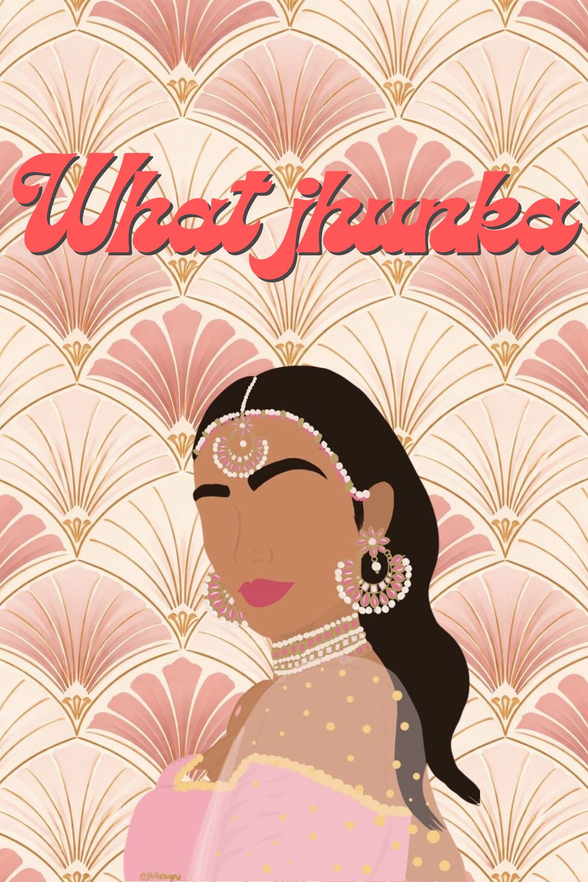 pink jhumka earring packaging 20 pack